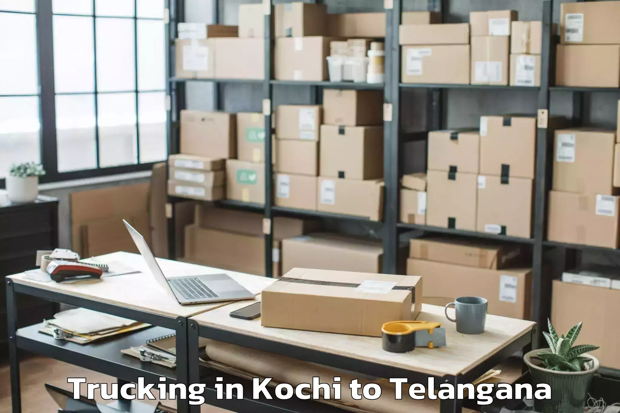 Book Kochi to Mustabad Trucking